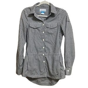 Columbia Women’s Small Tunic Flannel Shirt‎ Shacket Anorak Jacket Gingham